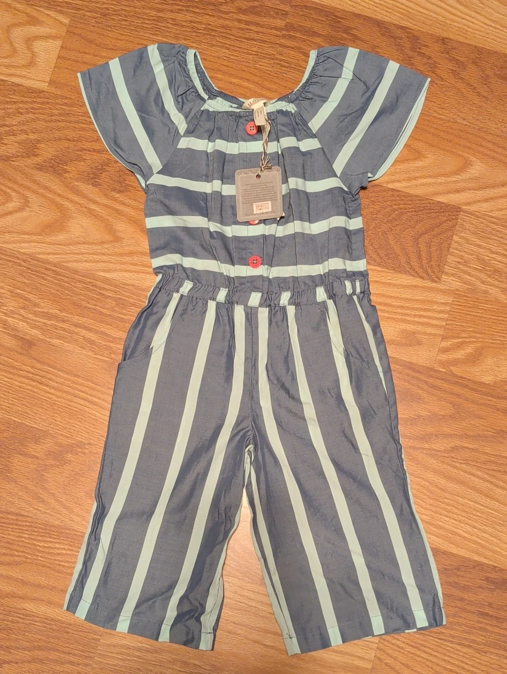 NWT Matilda Jane My Oh My Striped Girls' Romper